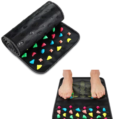 Kieselstrand für Zuhause: Fußreflexzonenmassage-Matte