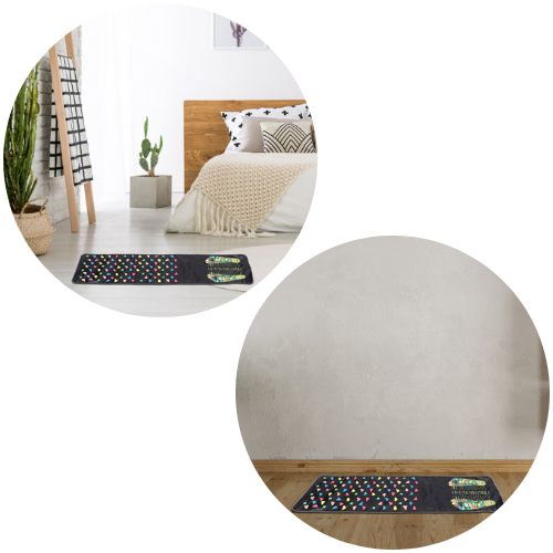 Kieselstrand für Zuhause: Fußreflexzonenmassage-Matte